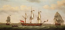 The galley frigate Jamaica off Dover by Francis Holman, 1780 Francis Holman - The Galley Frigate Jamaica off Dover.jpg