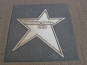 Pieczkas Stern auf dem Walk of Fame in Łódź