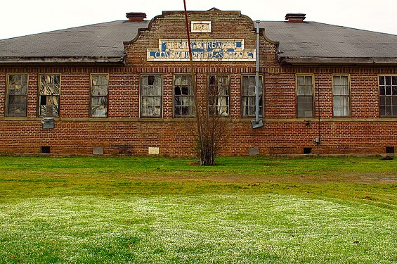 Abandoned school, Leflore County, Mississippi