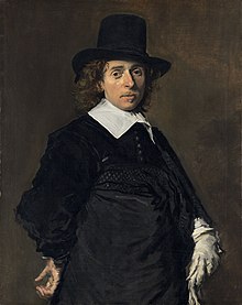 Adriaen van Ostade, Porträt von Frans Hals.Ostades Unterschrift: (Quelle: Wikimedia)