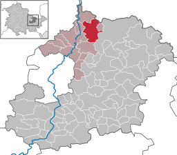 Läget för kommunen Frauenprießnitz i Saale-Holzland-Kreis