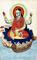 Goddess Ganga, personification of the river Ganges.