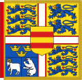 Garter Banner of the Danish Monarch.svg