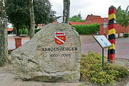 Gedenkstein 950 Jahre Landesbergen, Niedersachsen, Deutschland