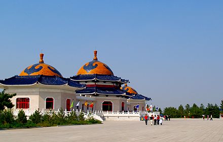Genghis Khan Mausoleum in the Ejin Horo Banner