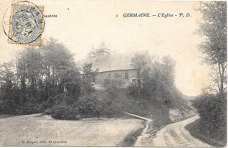 L'église de Germaine vers 1900.