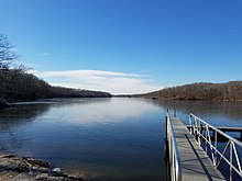 New Lake, west of Gillespie Gillespie-Dock-Wide.jpg