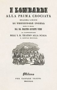 Giuseppe Verdi, Lombardi alla prima crociata. Libretto, 1843 - Restoration.jpg