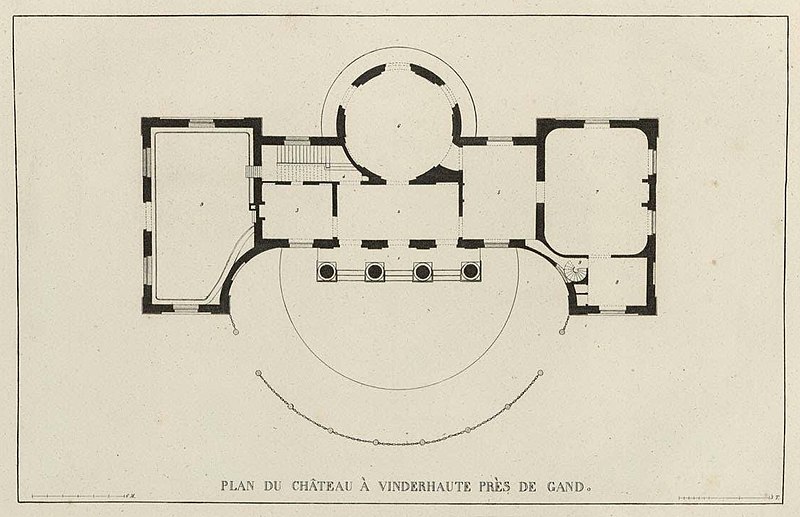 File:Goetghebuer - 1827 - Choix des monuments - 071 Plan Chateau Vinderhaute Gand.jpg