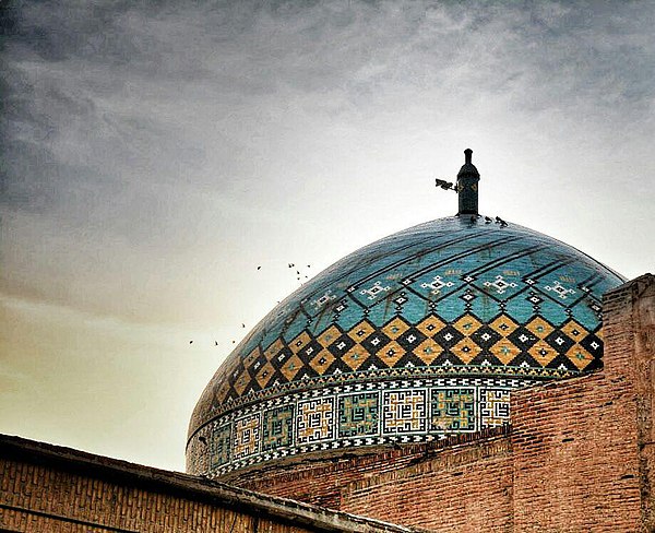 The dome chamber of the Jameh mosque is the oldest structure in Qazvin, dating from the early 1100s.