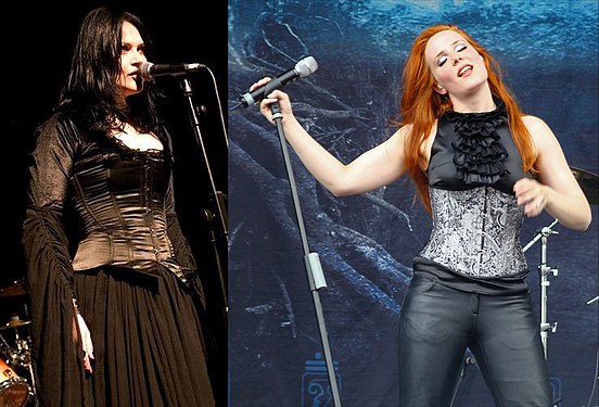 Vibeke Stene and Simone Simons, Gothic metal singers