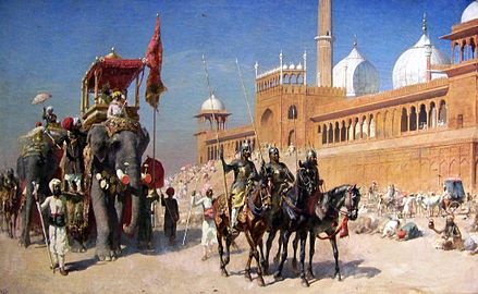 The Great Mogul and His Court Returning from the Great Mosque at Delhi L. D. M. Sweat Memorial Galleries (Portland)