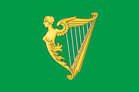 File:Green harp flag of Ireland.svg
