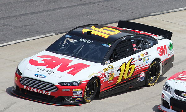 Biffle competes in the 2013 STP Gas Booster 500