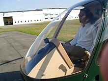 Forward cabin view of a Cabri G2