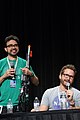 Sorola and Burnie Burns on the Rooster Teeth Podcast panel at RTX 2013