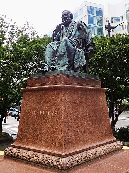 Longfellow statue by William Couper in Washington, DC