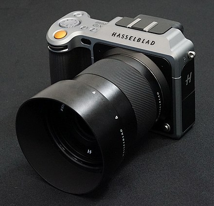 Preproduction Hasselblad X1D equipped with the 45mm lens