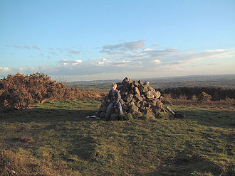 The Summit of Healey Nab, showing The Cairn Healey Nab - geograph.org.uk - 4582.jpg