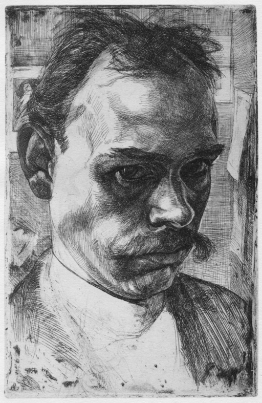 Heinrich Seufferheld Selbstportraet opus 14b 1894