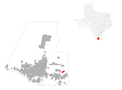 Vị trí trong Quận Hidalgo, Texas