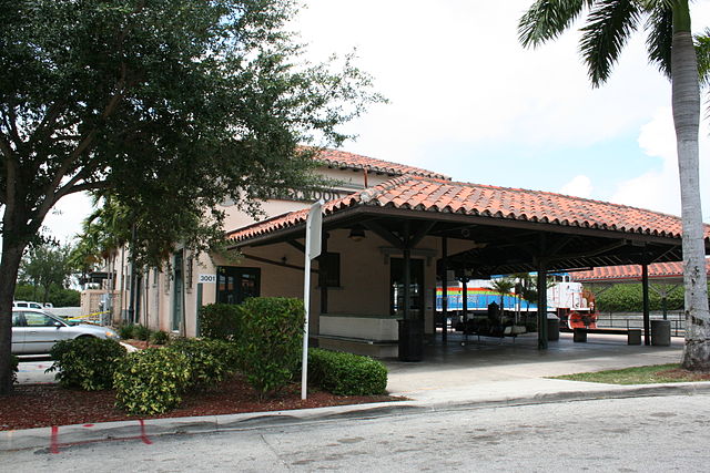 View of south end of station