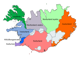 Localisation de Région de l'Islande