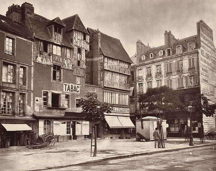 File:In the Market Square Caen by Stephen Thompson 1875.jpg