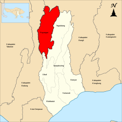 Peta Kecamatan Payangan ring Kabupatén Gianyar