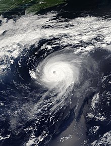 Hurricane Irene at peak intensity on August 16 Irene 2005-08-16.jpg