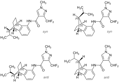 Structural formula of isopyrazam