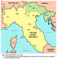 Mapa Talianskej sociálnej republiky (1943)