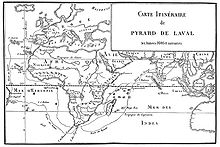 Itinerary of Francois Pyrard de Laval, (1601-1611) Itineraire de Pyrard de Laval.JPG