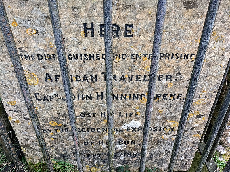 File:J H Speke Monument On Footpath To Lents Green, About 250 Metres North North West Of Wormwood Farmhouse 7.jpg