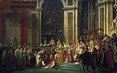 Коронация Наполеона на картине Давида