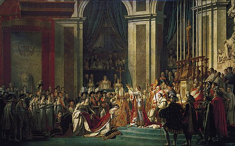 Le Sacre de Napoléon. (Üreten: Jacques-Louis David)
