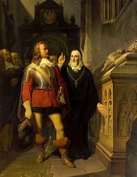 File:Jan Matejko - Szymon Starowolski z Karolem Gustawem przed grobem Łokietka 1857.jpg