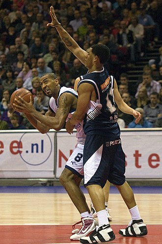 Jason Dourisseau won the inaugural award and his second the following year. Jason Dourisseau vs Aris Leeuwarden 21-11-2009.jpg