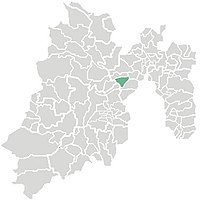 Location o the municipality in Mexico State