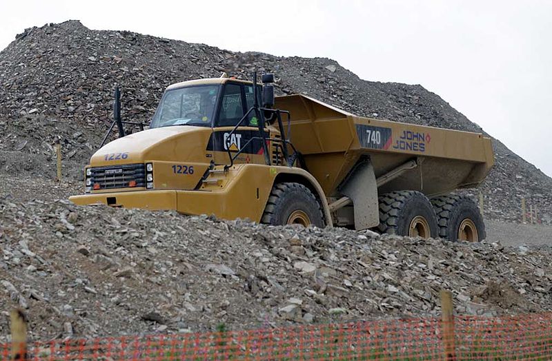 File:John Jones Caterpillar 740 dump truck, 5 January 2009.jpg