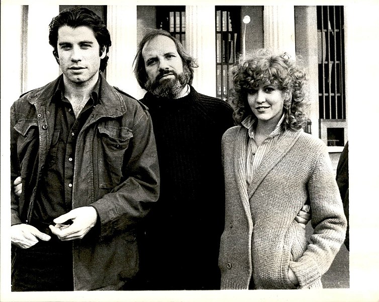 File:John Travolta, Brian De Palma, and Nancy Allen (1981).jpg
