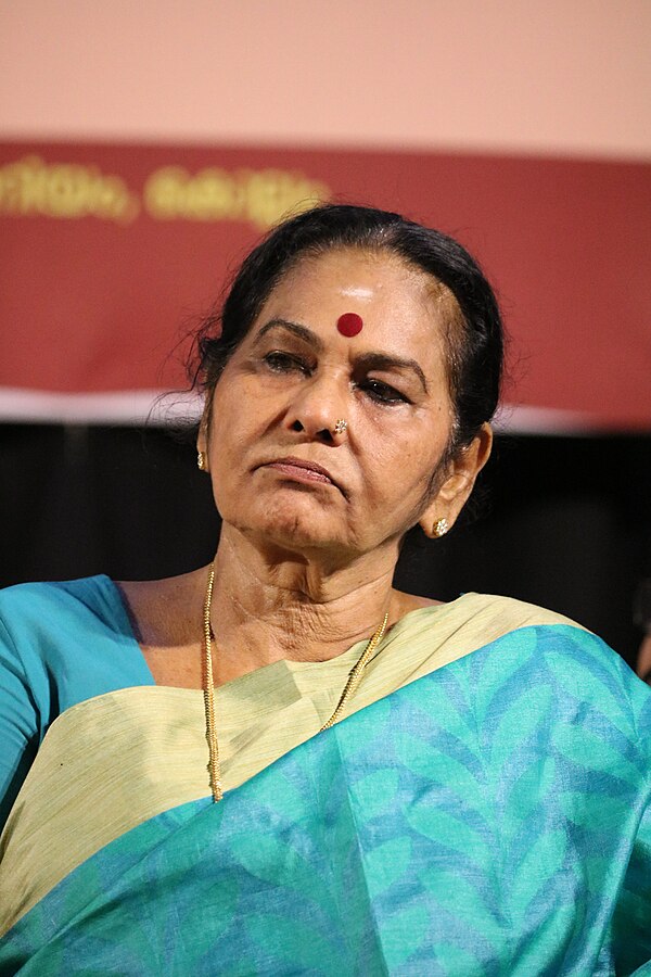 Lalitha at Kerala Sangeetha Nataka Akademi Award night in Kollam (2019)