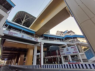 <span class="mw-page-title-main">Kalyani Nagar metro station</span> Pune Metros Aqua Line metro station