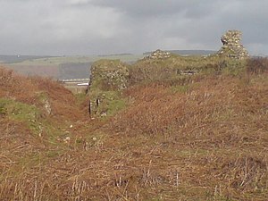 The ruins of Kenfig Castle
