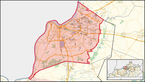 Kentucky's 3rd congressional district in Louisville (since 2023).svg