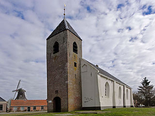 Mensingeweer Village in Groningen, Netherlands