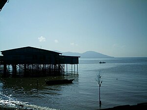 Pemandangan Kampung Titingan pada waktu pagi