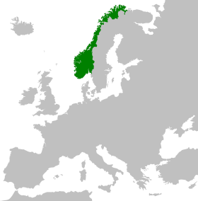 Localização de Noruega