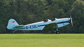 English: Klemm L.25 d VIIR (reg. D-EJOL, built in 1934). Engine: Hirth HM 60R. Deutsch: Klemm L.25 d VIIR (Reg. D-EJOL, Baujahr 1934). Motor: Hirth HM 60R.