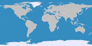 Karte der Eisklimazone